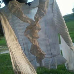 Unique ruffle blouse by Ralph Lauren